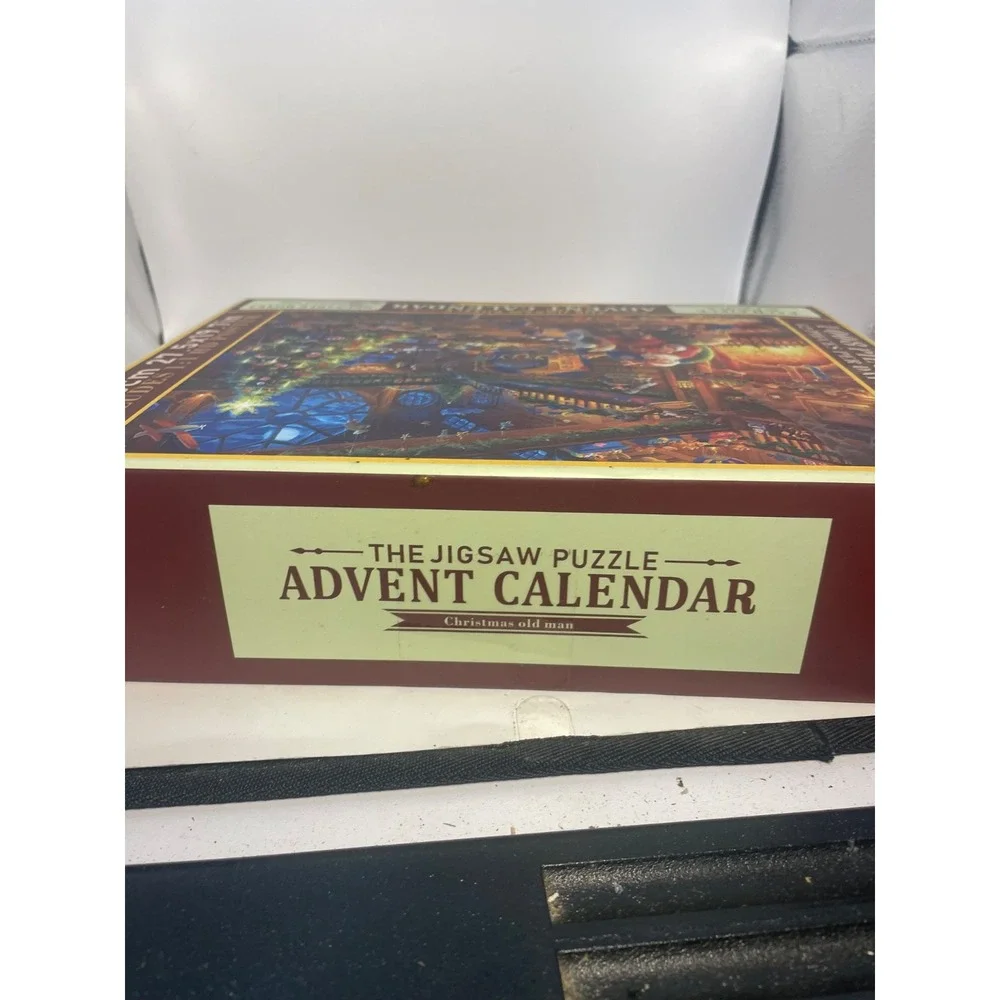 Advent Calendar Jigsaw Puzzles Santa Workshop 1008 Pcs Reusable ~ Sealed New